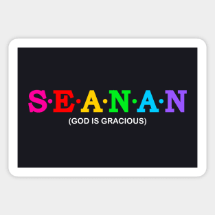 Seanan - God is gracious. Sticker